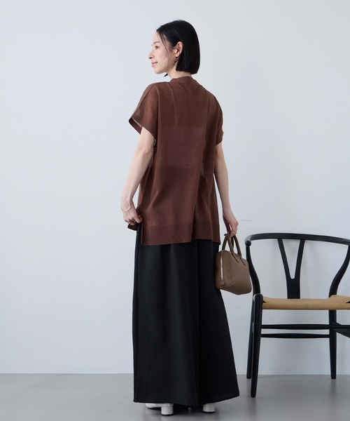 Aunely ワイドパンツ パンツ 「Aunely」すぐサラ ひんやり エフォート