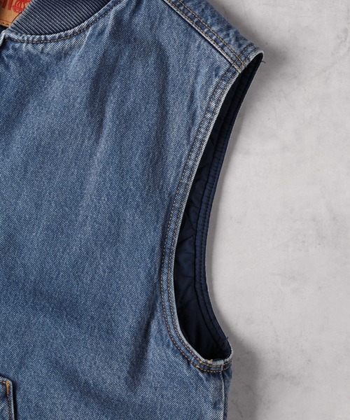 「Levi's」 ベスト M ダークインディゴブルー メンズの画像