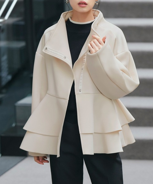 「RUIRUE BOUTIQUE」 ジャケット M アイボリー レディースの画像