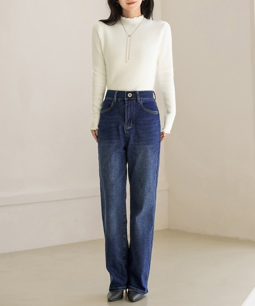 「DAY CLOSET」 デニムパンツ X-LARGE ブルー レディース_画像4