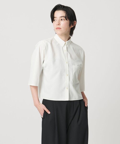 ブラウス シャツ 「MARW UNITED ARROWS」タイプライター 7分袖 シャツ レディースの画像