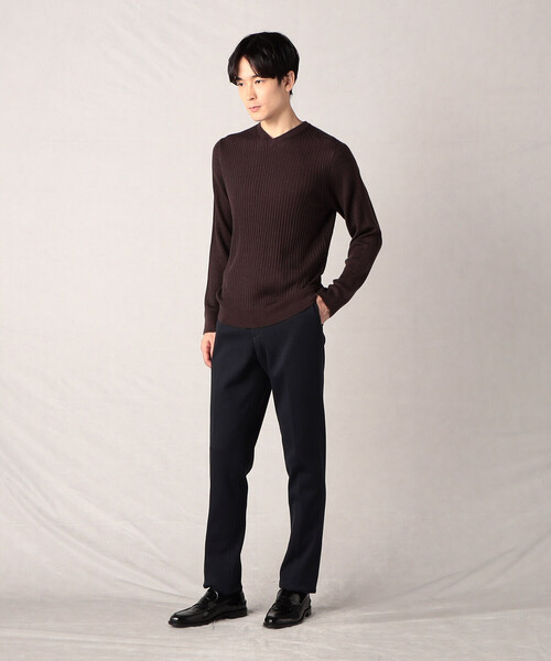 「COMME CA MEN」 スラックス M ネイビー メンズ_画像5