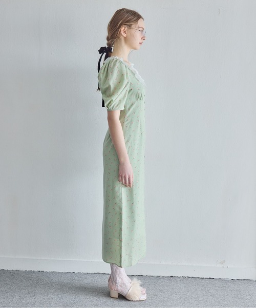 ドレス デコルテレースワンピース / Decollete lace dressの画像