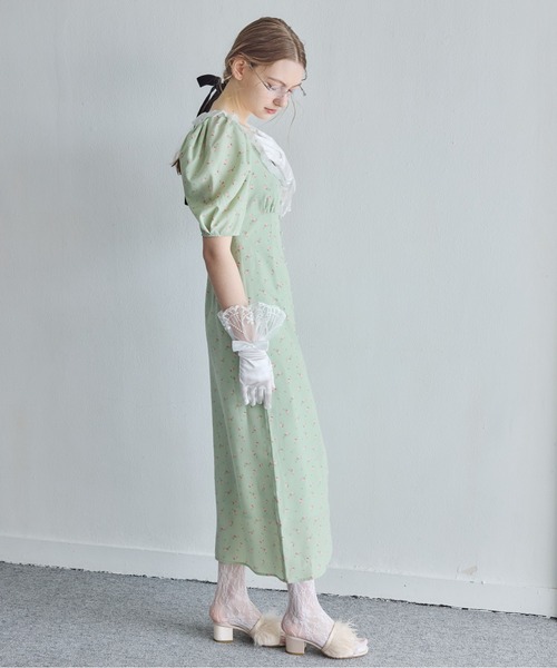 ドレス デコルテレースワンピース / Decollete lace dressの画像