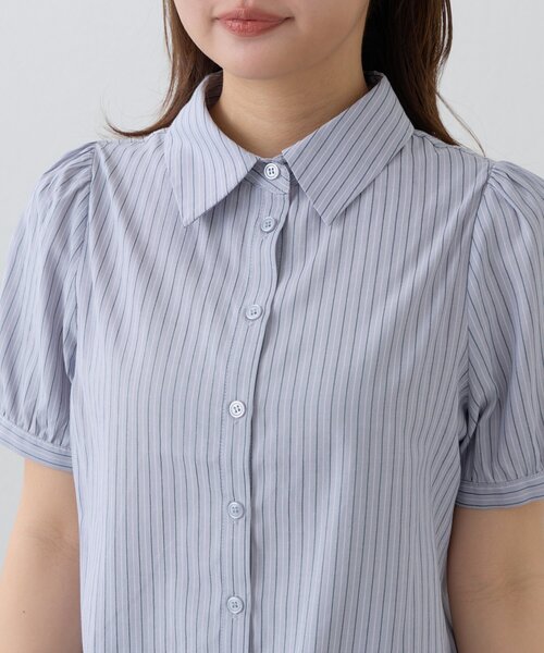 ブラウス シャツ パフシャツ×タンクSET レディースの画像