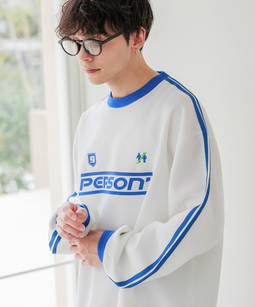 「PERSON'S」 スウェットカットソー LARGE ホワイト メンズ_画像3