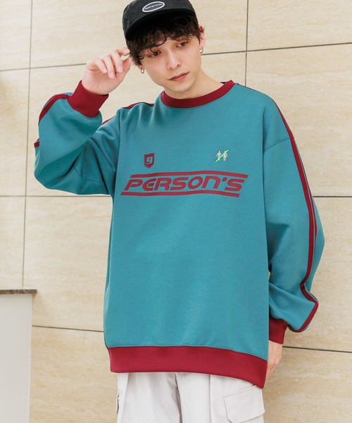 「PERSON'S」 スウェットカットソー LARGE ホワイト メンズ_画像9