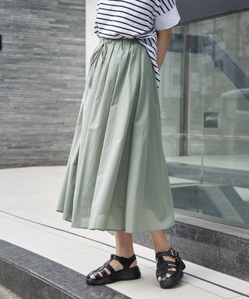 ikka（イッカ） スカート ギャザーフレアスカート : ZOZOTOWN Yahoo!店