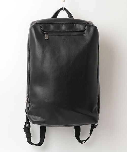 タケオキクチ　新品　メンズ　フェイクレザーリュック(ブラック) TAKEO KIKUCHI（タケオキクチ） リュック 00 ブラック メンズ