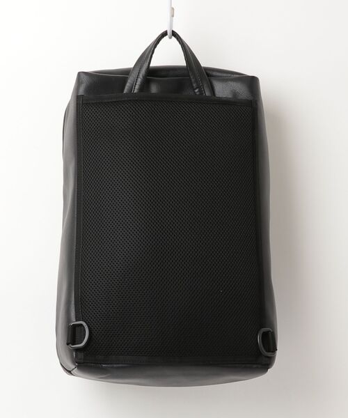タケオキクチ　新品　メンズ　フェイクレザーリュック(ブラック) TAKEO KIKUCHI（タケオキクチ） リュック 00 ブラック メンズ