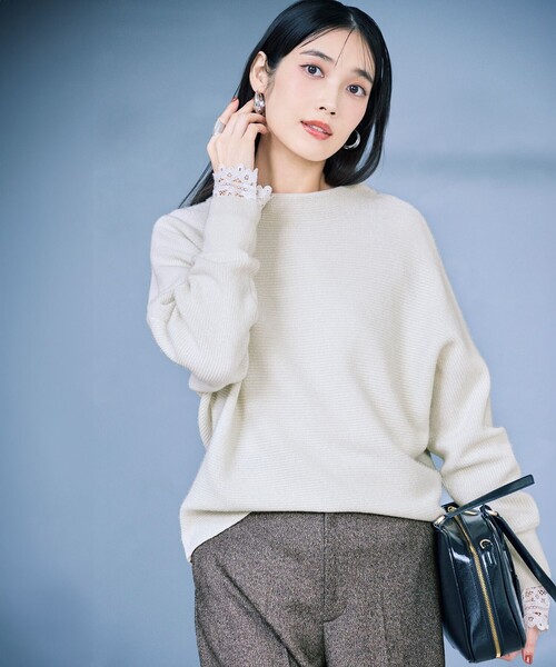「23区」 長袖カットソー 38 ホワイト レディース_画像5