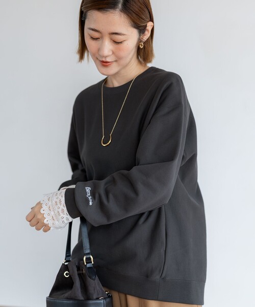 「23区」 長袖カットソー 38 ホワイト レディース_画像10