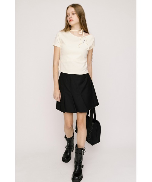 スカート SLANT PLEATS S/SK スラントプリーツショートスカート 夏服 | SLY | 04