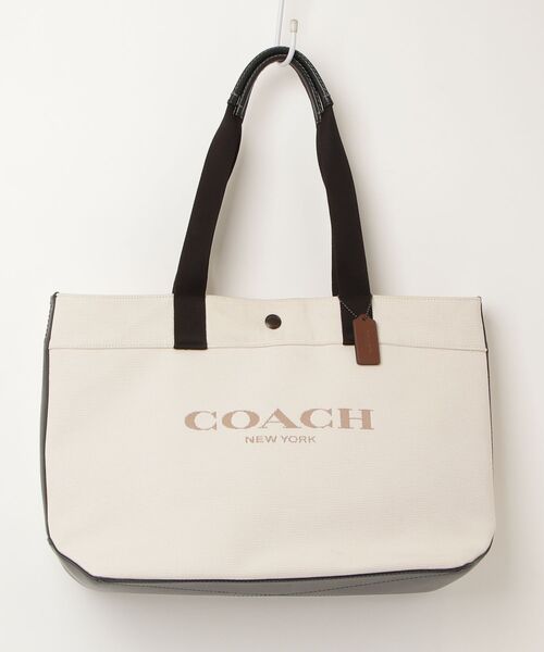 コーチ　ベージュ レザー トートバッグ COACH（コーチ） トートバッグ - ベージュ レディース : ZOZOTOWN