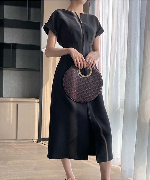 「MAISON DE THERESE」 半袖ワンピース M ホワイト レディース_画像9