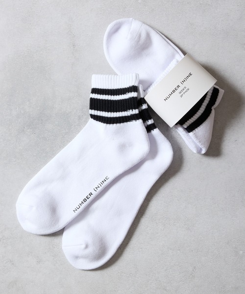 NUMBER (N)INE（ナンバーナイン） 靴下 100% FINE COTTON 2-PACK PLAIN
