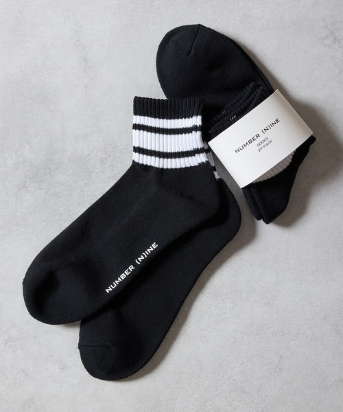 NUMBER (N)INE（ナンバーナイン） 靴下 100% FINE COTTON 2-PACK PLAIN