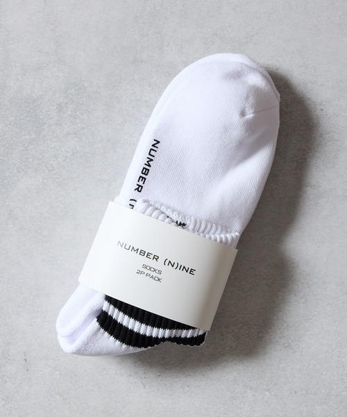 NUMBER (N)INE（ナンバーナイン） 靴下 100% FINE COTTON 2-PACK PLAIN