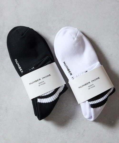 NUMBER (N)INE（ナンバーナイン） 靴下 100% FINE COTTON 2-PACK PLAIN