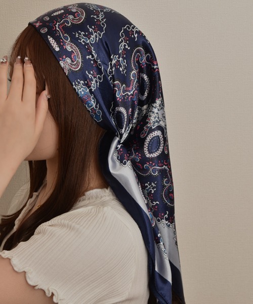 TONE SELECT GOODS スカーフ バンダナ 「resonance」ペイズリー柄