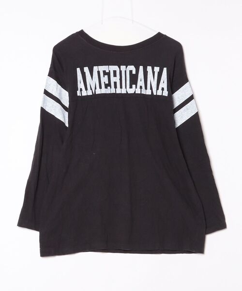 「AMERICANA」 長袖カットソー - ブラック レディース_画像2