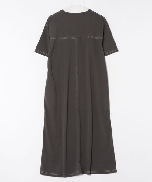 「mil」 Tシャツワンピース X-SMALL グレイッシュベージュ レディース_画像2