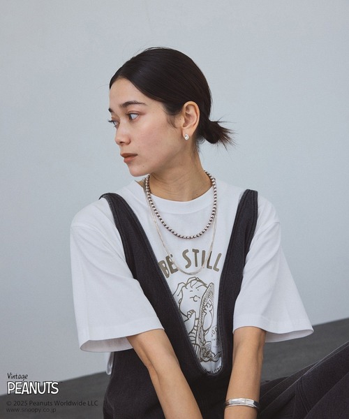 「PEANUTS」 半袖Tシャツ FREE ホワイト系その他2 レディース_画像8