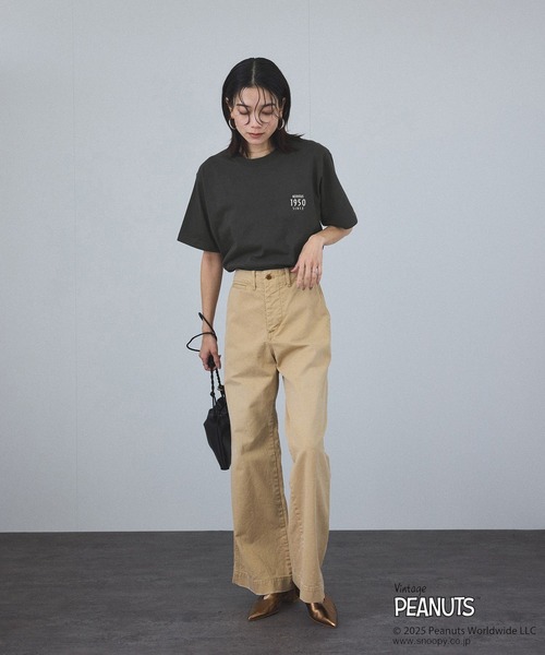 「PEANUTS」 半袖Tシャツ FREE ホワイト系その他2 レディース_画像9