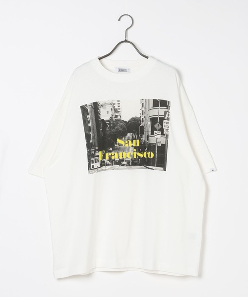「GEORGE'S」 半袖Tシャツ MEDIUM ホワイト系その他2 メンズ_画像4