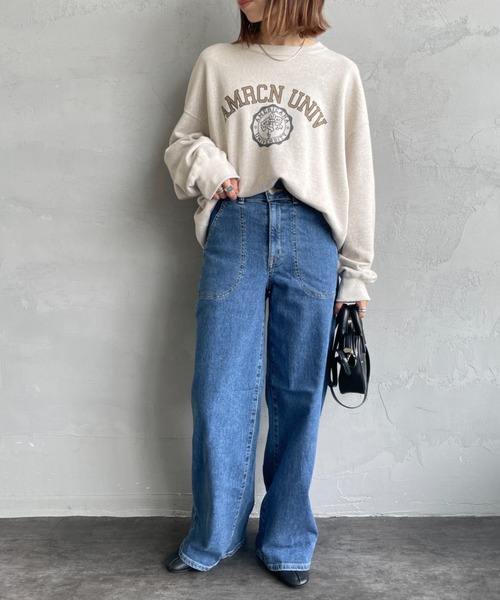「SOMETHING」 デニムパンツ S ライトインディゴブルー レディース_画像6
