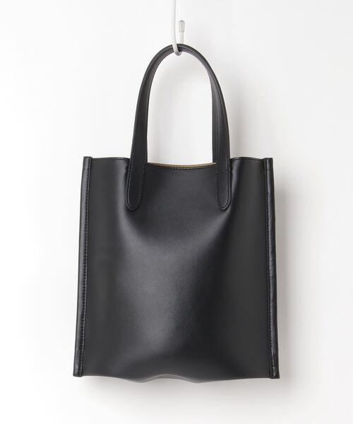 VASIC ブラックレザーハンドバッグ VASIC（ヴァジック） ハンドバッグ - ブラック レディース : ZOZOTOWN