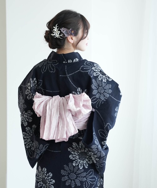utatane 作り帯 しわ兵児たれ結び レディース : ZOZOTOWN Yahoo
