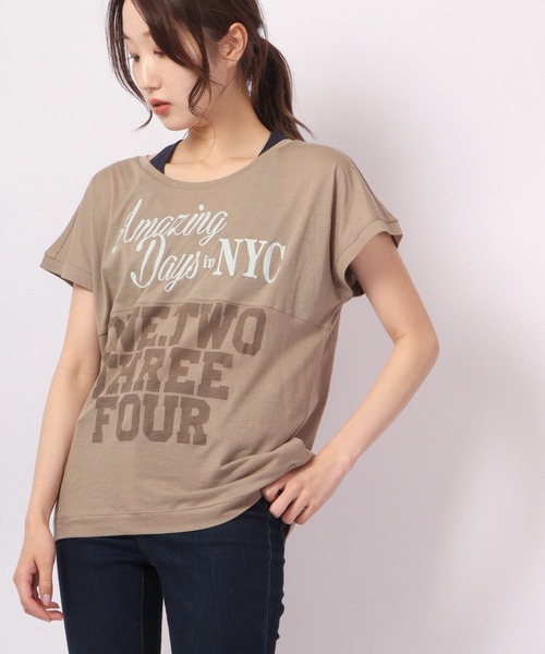 tシャツ DIMENSIONE danza フレンチスリーブデザイントップス レディース DIMENSIONE danza tシャツ フレンチスリーブデザイントップス