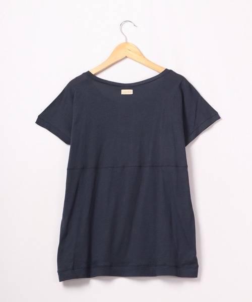 DIMENSIONE danza tシャツ メッセージプリントフレンチスリーブ