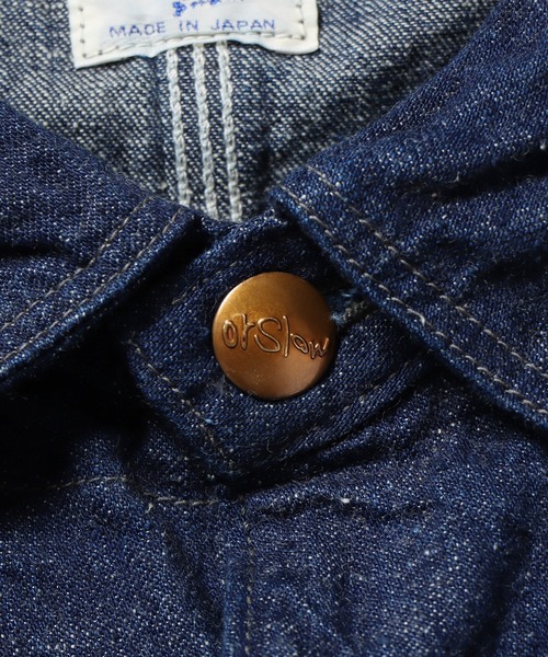 ジャケット Gジャン orSlow/オアスロウ 50s COVERALL DENIM ONE WASH デニムジャケット orSlow/オアスロウ 50s COVERALL DENIM ONE WASH