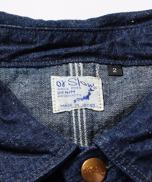 ジャケット Gジャン orSlow/オアスロウ 50s COVERALL DENIM ONE WASH デニムジャケット orSlow/オアスロウ 50s COVERALL DENIM ONE WASH