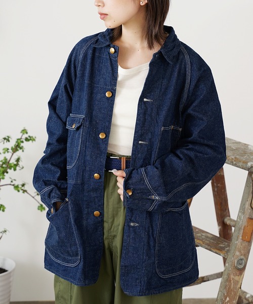 ジャケット Gジャン orSlow/オアスロウ 50s COVERALL DENIM ONE WASH デニムジャケット orSlow/オアスロウ 50s COVERALL DENIM ONE WASH