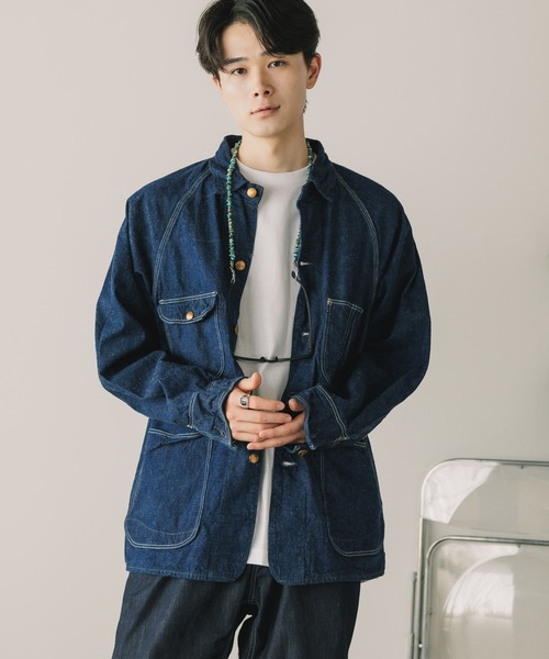 ジャケット Gジャン orSlow/オアスロウ 50s COVERALL DENIM ONE WASH デニムジャケット orSlow/オアスロウ 50s COVERALL DENIM ONE WASH