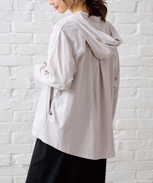 パーカー 〈Beautiful Cotton 綿100%〉UVカット/接触冷感 指穴パーカー2,853円 パーカー 〈Beautiful Cotton 綿100%〉UVカット/接触冷感 指穴パーカー2,853円