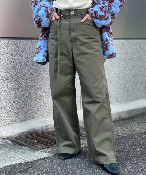 Johnbull（ジョンブル） パンツ へリンボンベイカーパンツ レディース