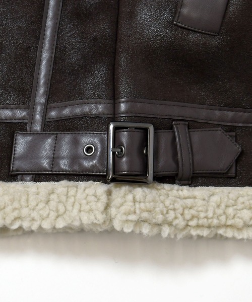 ムートンジャケット ムートンコート フェイクムートンB-3ジャケット