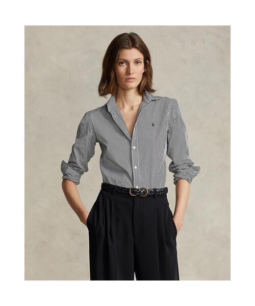 新品タグ付き♡ラルフローレン♡ストライプコットンシャツ POLO RALPH LAUREN ブラウス シャツ ストライプド コットン