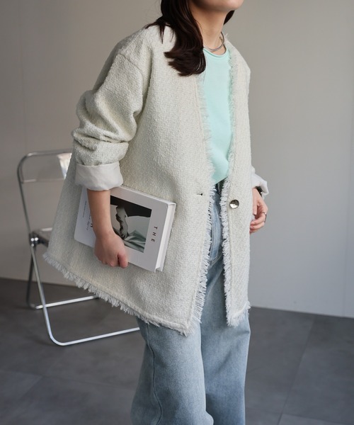 ap retro ジャケット ノーカラージャケット 「選べるデザイン