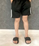 パンツ 2本ラインハーフパンツ キッズ 子供服...の詳細画像4