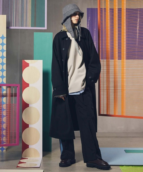 【Italian Dead Stock Fabric】ドレスオーバー比翼シャツ MAISON SPECIAL シャツ 「UNISEX」「Italian Dead Stock Fabric