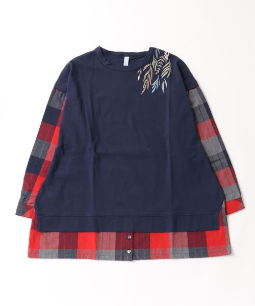 Emago EMAGO レイヤード風プルオーバー レディース : ZOZOTOWN
