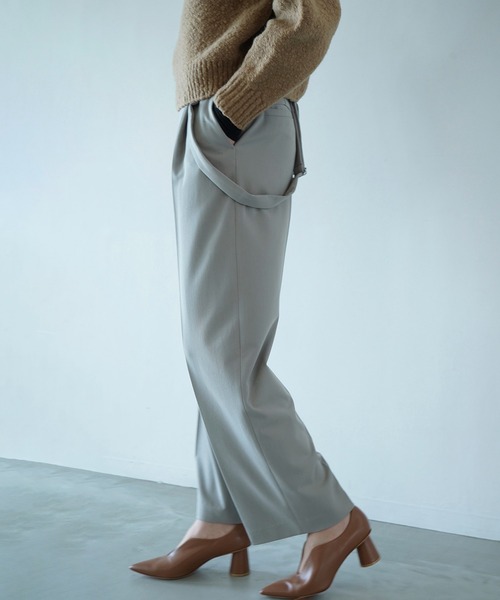 CLANE（クラネ） パンツ SUSPENDER WIDE PANTS レディース : ZOZOTOWN