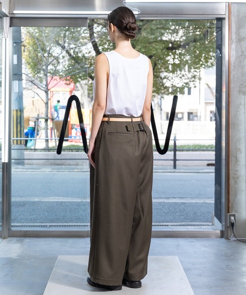 パンツ 【VOAAOV】 BISHU WOOL ONI SURGE Tuck Wide Pants VOAAOV BISHU WOOL ONI SURGE Tuck Wide