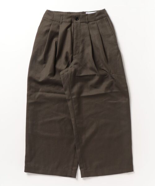 パンツ 【VOAAOV】 BISHU WOOL ONI SURGE Tuck Wide Pants VOAAOV BISHU WOOL ONI SURGE Tuck Wide