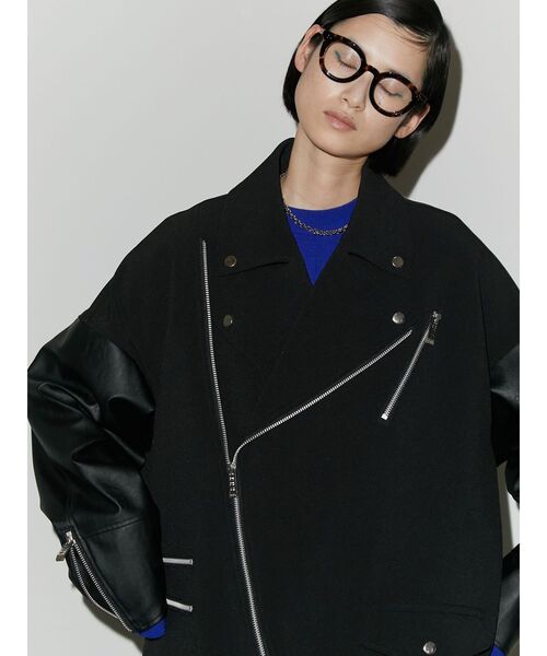 UN3D.（アンスリード） ジャケット ライダースジャケット COMBI BIG